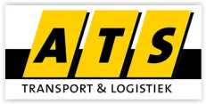 Logo van ATS Transport & Logistiek in geel en zwart