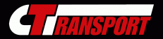 Logo van Corn&eacute; Timmer Transport met rode en witte letters CT op een zwarte achtergrond