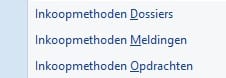 Inkoopmethoden in TALIS