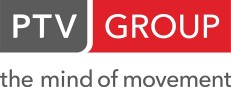 Logo van PTV Group met de slogan the mind of movement