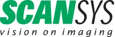 Logo van ScanSys met de slogan vision on imaging